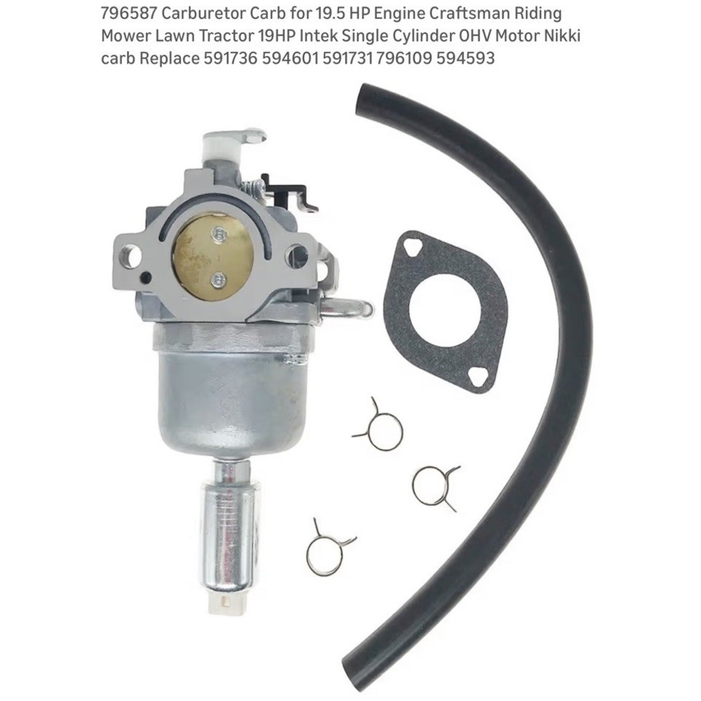 Carburetor Carb for 19.5 HP Engine Craftsman Riding Mower Lawn Tractor - New